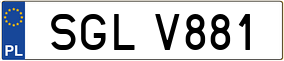 Trailer License Plate